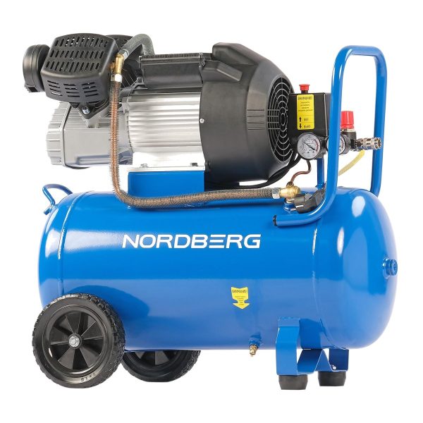 Компрессор поршневой V-образный 220 В, ресивер 50 л, 360 л/мин NORDBERG NCE50/360V