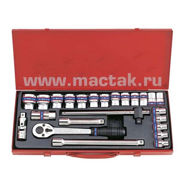 1/2” комплект торцевых головок KING TONY KINGTONY 4028MR