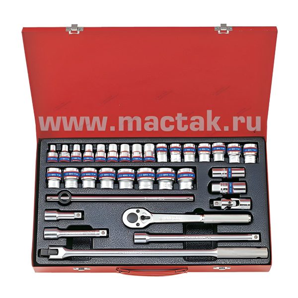 1/2” комплект торцевых головок KING TONY KINGTONY 4034MR