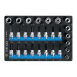 Набор торцевых насадок и головок 1/2""&3/8"", TORX, HEX, Е6-Е20, ложемент, 28 предметов KING TONY 9-7128PRV