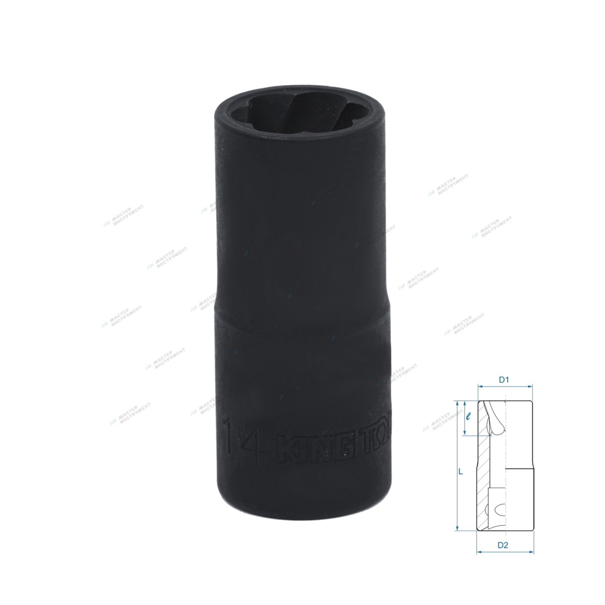 Головка для поврежденного крепежа 1/2"", 14 мм KING TONY 9TD403-14M