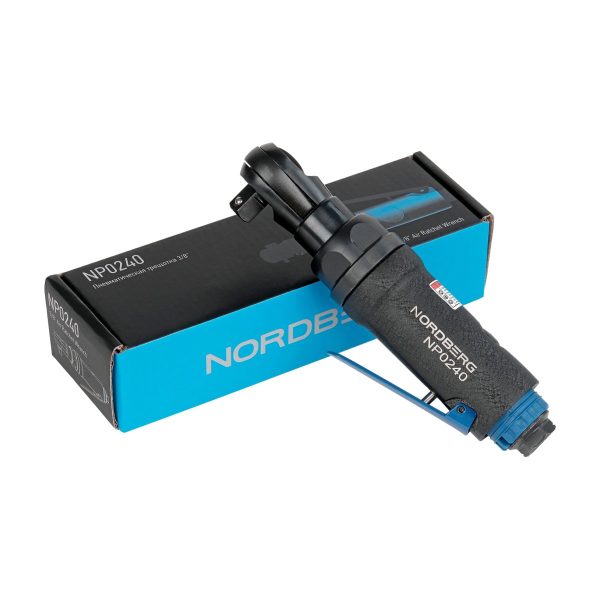 Пневмогайковерт (пневмотрещотка) угловой 3/8", 50 Нм NORDBERG NP0240