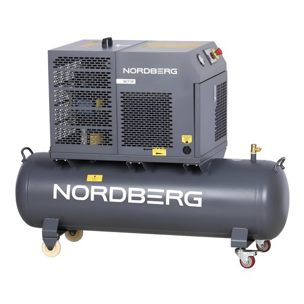 Компрессор винтовой, 4 кВт, 10 бар, 450 л/мин, ресивер 180 л NORDBERG NCF5R