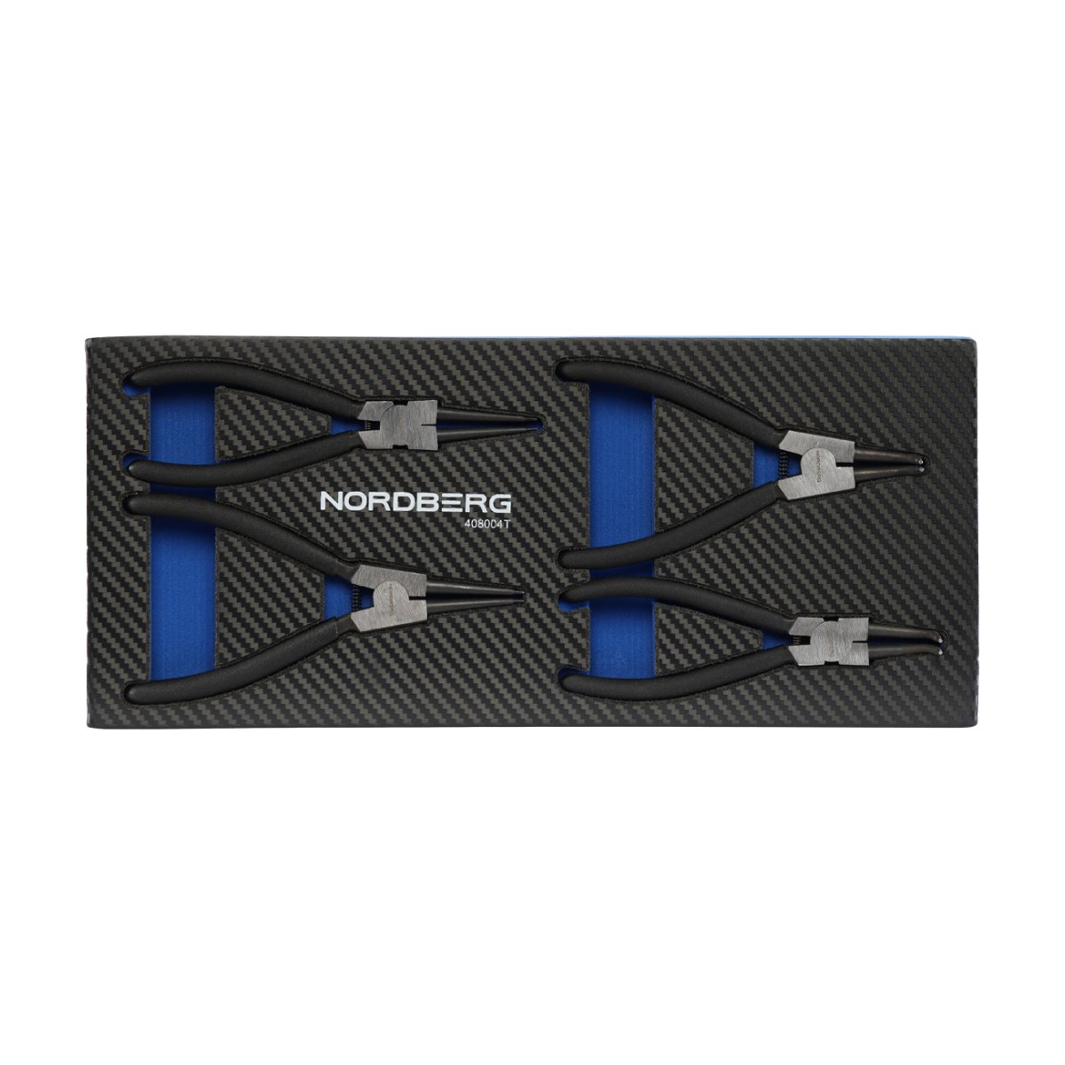 Набор съемников стопорных колец в ложементе, 4 предмета NORDBERG 408004T