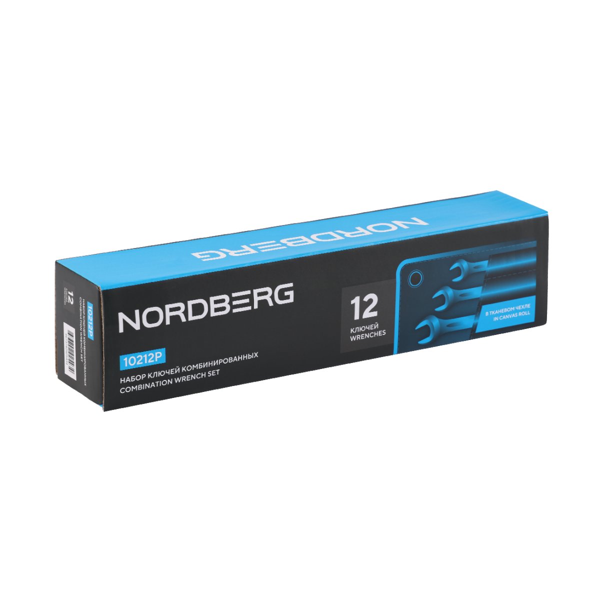 Набор ключей комбинированных, 12 предметов, 8-22 мм NORDBERG 10212P