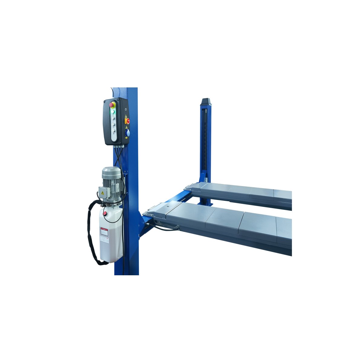 Подъемник четырехстоечный 5 т, c ручной траверсой 3 т N433, для сход-развала, электростопоры NORDBERG 4450J_EB(M)