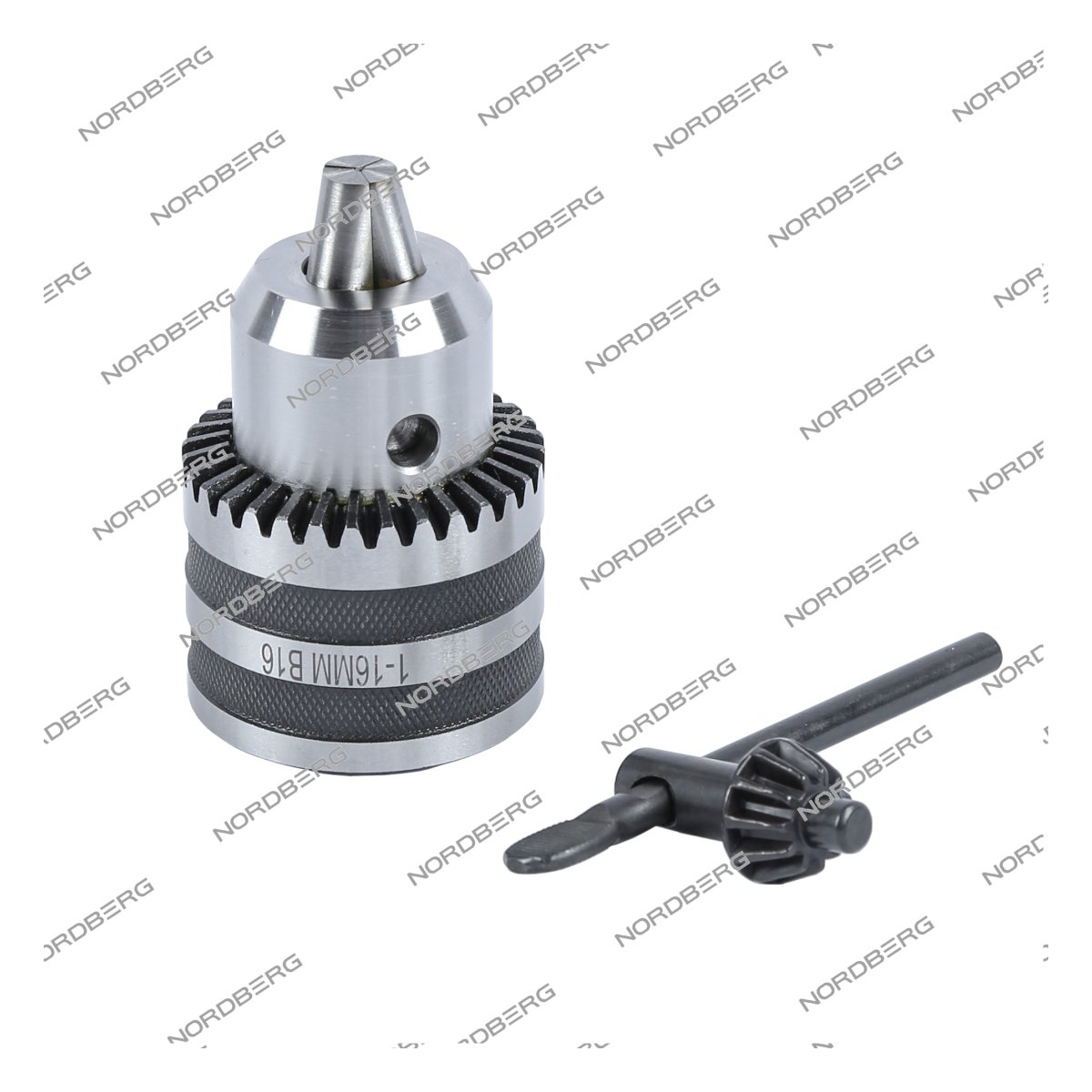 Патрон сверлильный под ключ B16 для ND2053P, ND2554P, ND25116P, ND2053PV, ND2554PV, ND25116PV NORDBERG ND16KP