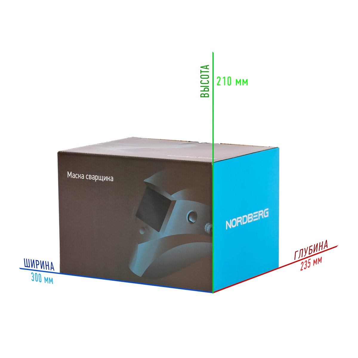 Маска сварочная Хамелеон ULTRA с регулировкой степени затемнения (MMA+MIG/MAG+TIG) NORDBERG NH3