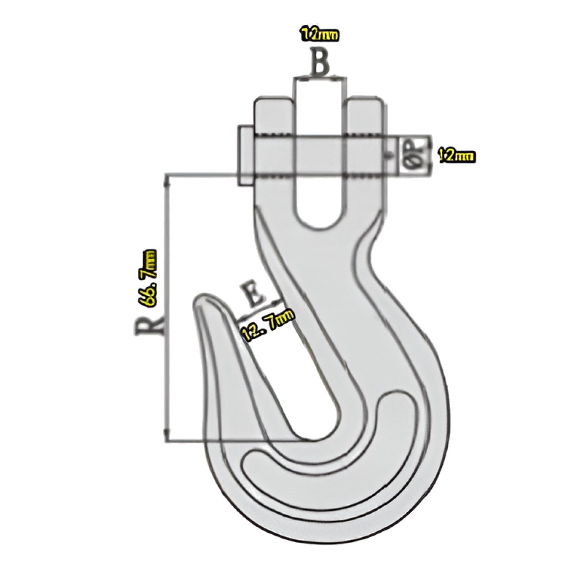 Цепь с крюком L=1,2 м (1 шт.) NORDBERG BAS-CHAIN1