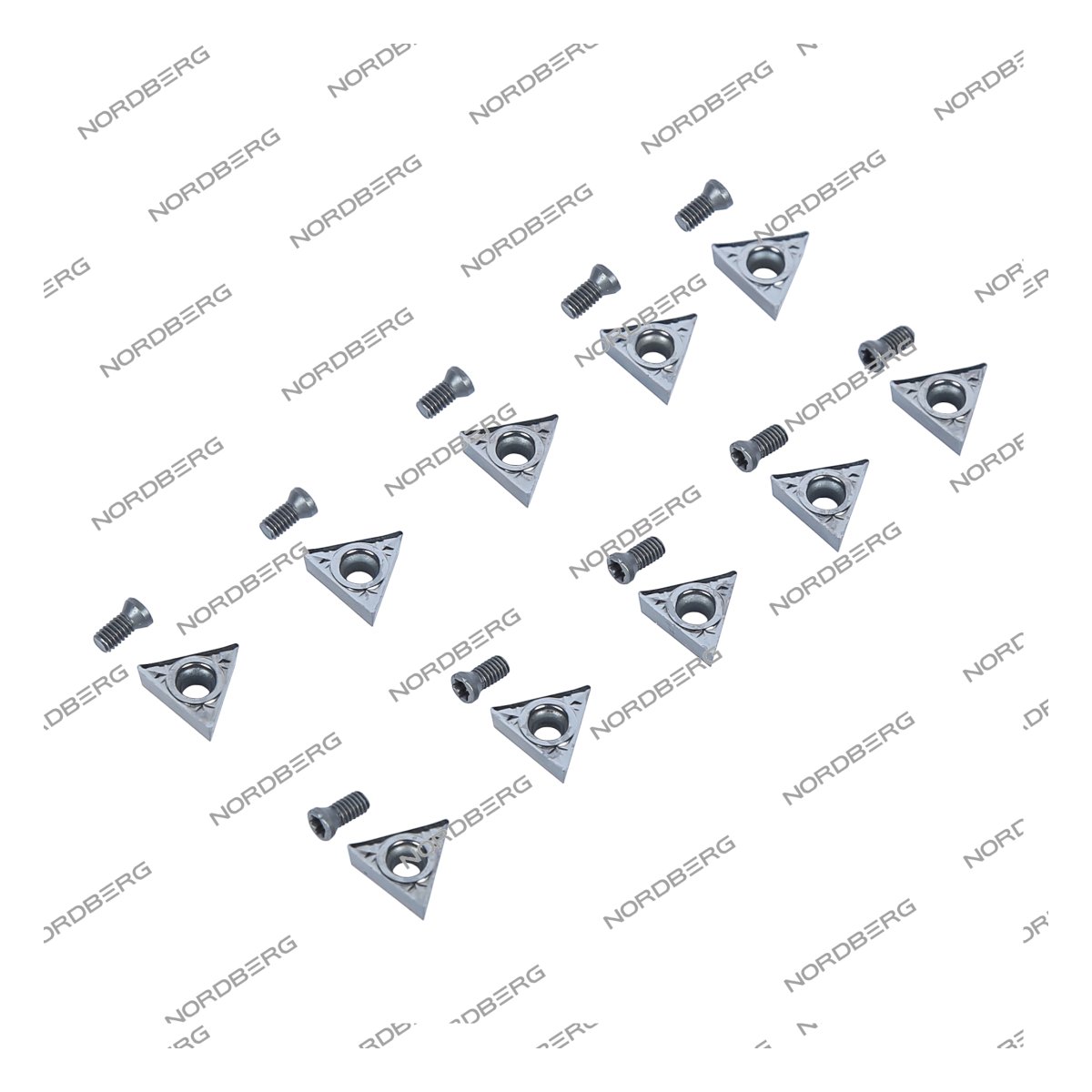 Резцы для NL1/NL2/NL7 с винтами в пенале (комплект 10 шт.) NORDBERG 01-00002683