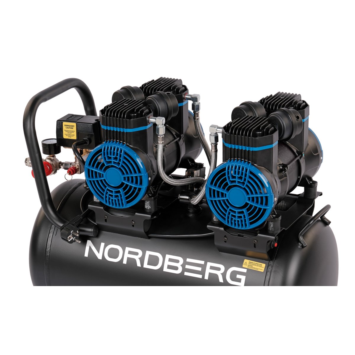 Компрессор безмасляный 220 В, ресивер 50 л, 500 л/мин NORDBERG NCEO50/500